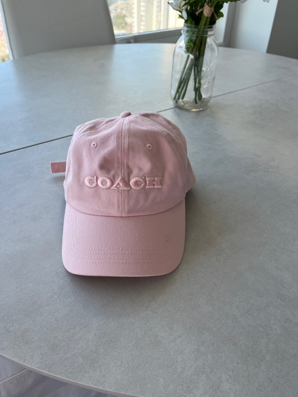Coach Pink Logo Baseball Cap